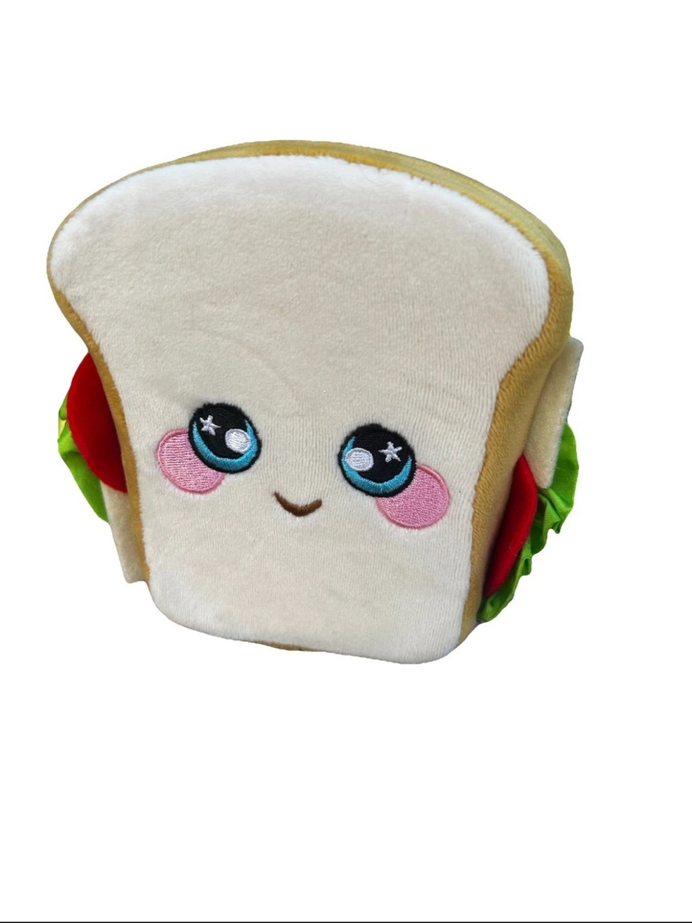 Squeezamals Super Soft Sandwich Plush Toy Bread 5" Lunch Slow Rise Fidget Plush